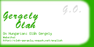 gergely olah business card