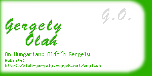 gergely olah business card